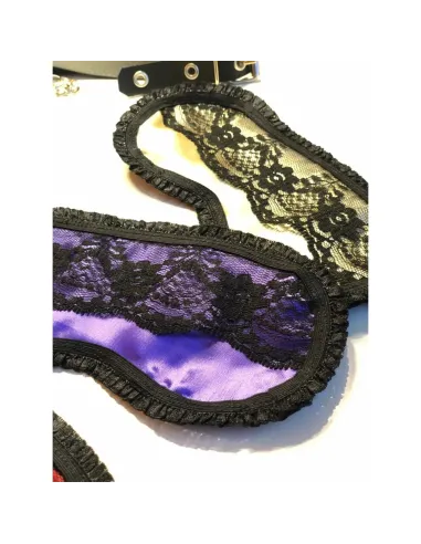 Antifaz de raso y puntillas en champagne | Infarta fetish | Descuentos y promociones