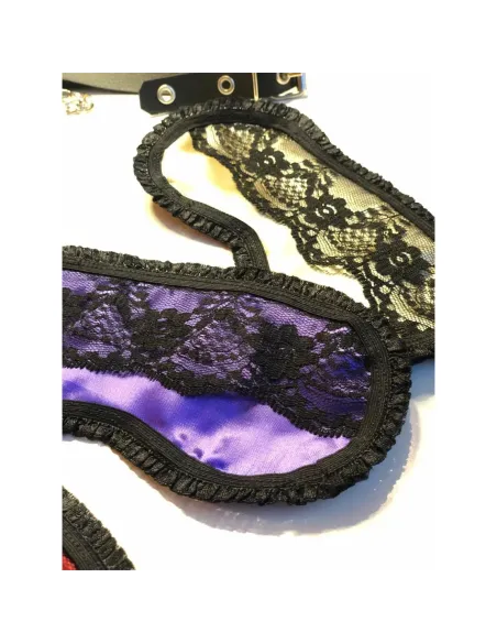 Antifaz de raso y puntillas en champagne | Infarta fetish | Descuentos y promociones