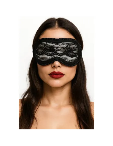 Reservado antifaz de raso y puntillas en peltre | Infarta fetish | Descuentos y promociones