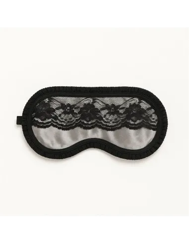 Reservado antifaz de raso y puntillas en peltre | Infarta fetish | Descuentos y promociones