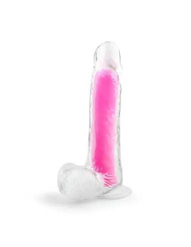 Dildo neonflux pink - brilla en la oscuridad | Infarta toys | Dildos macizos