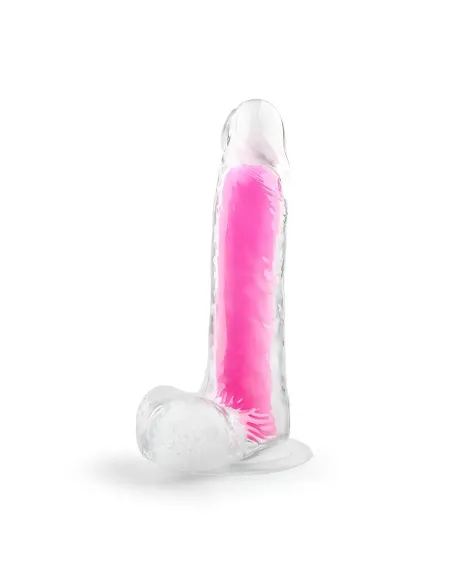 Dildo neonflux pink - brilla en la oscuridad | Infarta toys | Dildos macizos