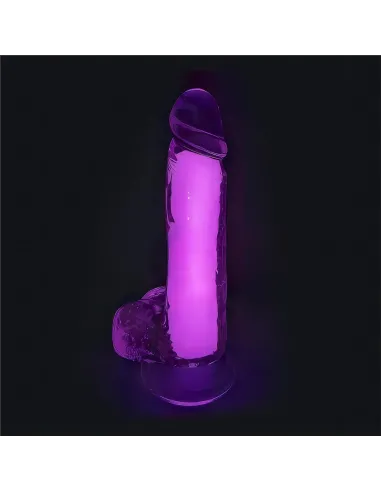 Dildo neonflux pink - brilla en la oscuridad | Infarta toys | Dildos macizos
