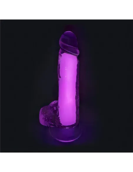 Dildo neonflux pink - brilla en la oscuridad | Infarta toys | Dildos macizos