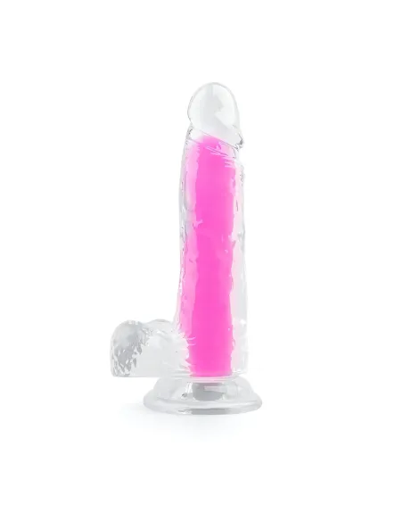 Dildo neonflux pink - brilla en la oscuridad | Infarta toys | Dildos macizos