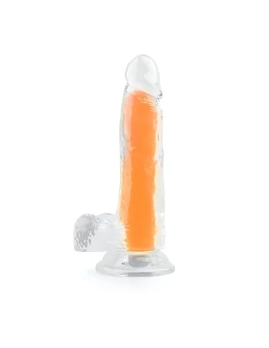 Dildo neonflux orange - brilla en la oscuridad | Infarta toys | Dildos macizos