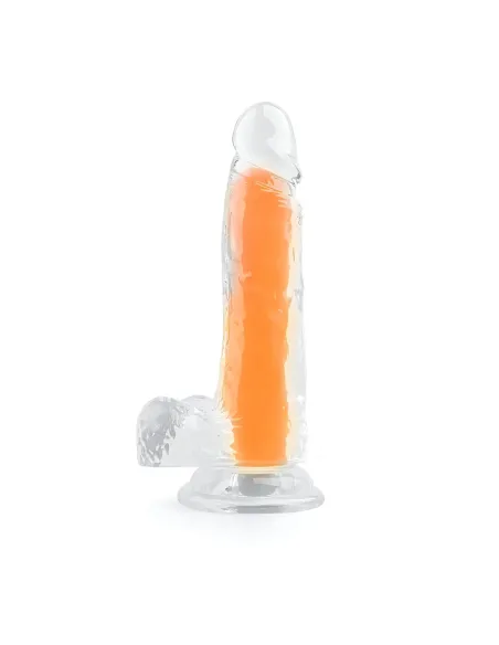 Dildo neonflux orange - brilla en la oscuridad | Infarta toys | Dildos macizos