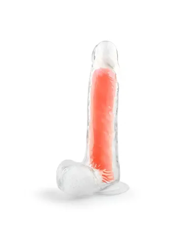 Dildo neonflux orange - brilla en la oscuridad | Infarta toys | Dildos macizos