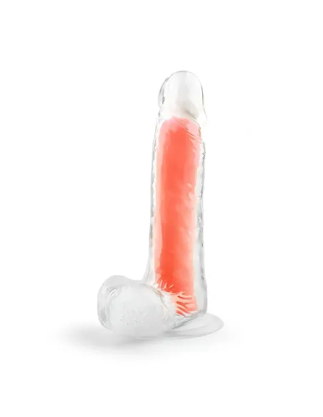 Dildo neonflux orange - brilla en la oscuridad | Infarta toys | Dildos macizos