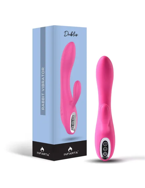 Rabbit vibrator dublis | Infarta toys | Rabbits
