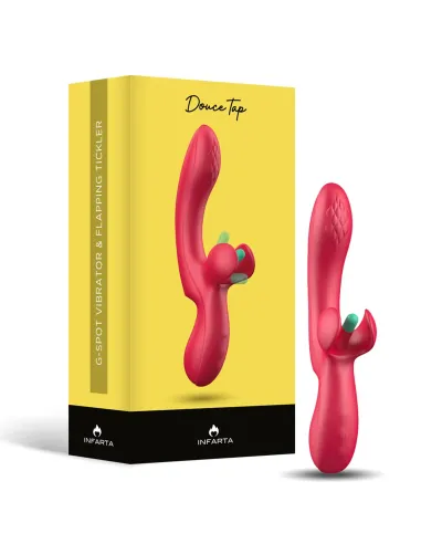 G-spot vibrator with flapping tickler doucetap | Infarta toys | Rabbits