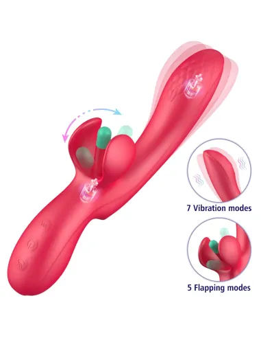 G-spot vibrator with flapping tickler doucetap | Infarta toys | Rabbits