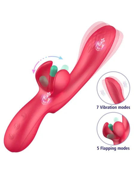 G-spot vibrator with flapping tickler doucetap | Infarta toys | Rabbits