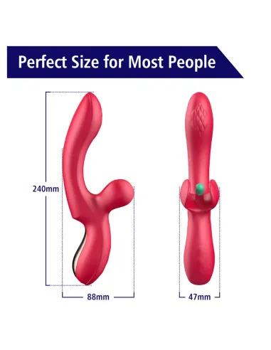 G-spot vibrator with flapping tickler doucetap | Infarta toys | Rabbits