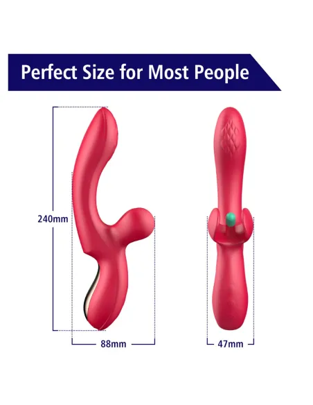 G-spot vibrator with flapping tickler doucetap | Infarta toys | Rabbits