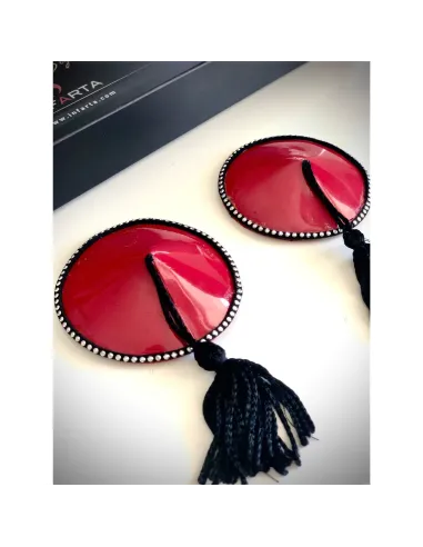 Acharoladas pezoneras sexy red con pompón ¡¡nuevas!! | Infarta fetish | Disfraces eróticos