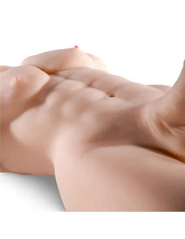 Herculex – realistic male torso with erect dildo penis and vibrator | Infarta toys | Torsos