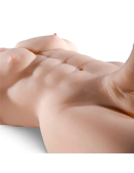 Herculex – realistic male torso with erect dildo penis and vibrator | Infarta toys | Torsos