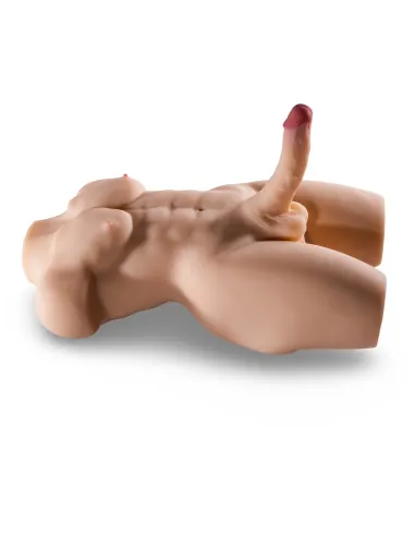 Herculex – realistic male torso with erect dildo penis and vibrator | Infarta toys | Torsos