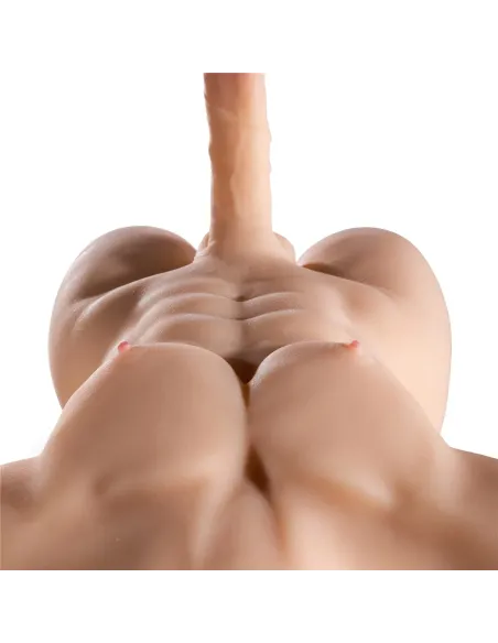 Herculex – realistic male torso with erect dildo penis and vibrator | Infarta toys | Torsos