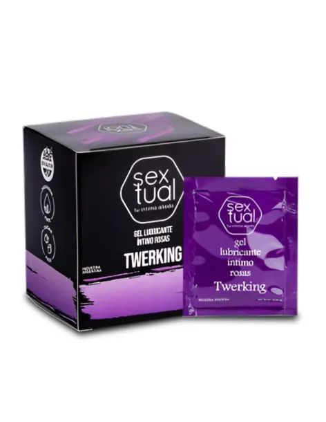 Gel lubricante intimo rosas sachet 10ml x 12 unidades | Sextual | Anales
