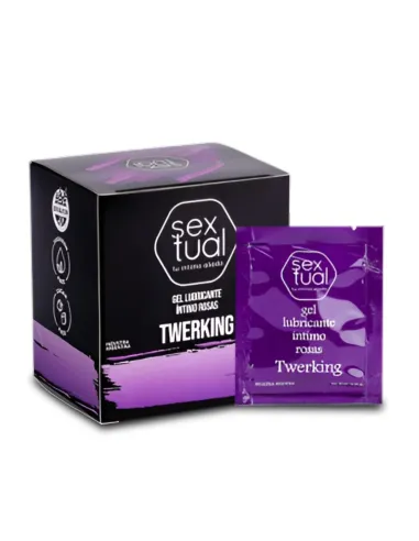 Gel lubricante intimo rosas sachet 10ml x 12 unidades | Sextual | Anales