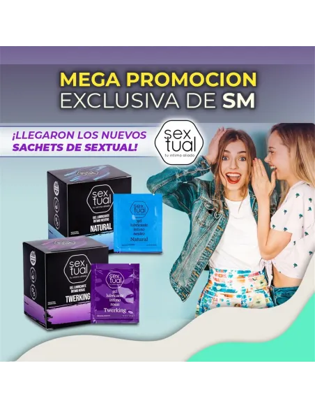 Gel lubricante intimo rosas sachet 10ml x 12 unidades | Sextual | Anales