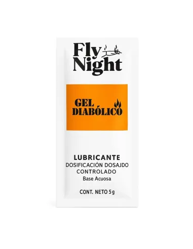 Caja x12 sachet gel intimo diabolico 10ml | Fly night | Sachets