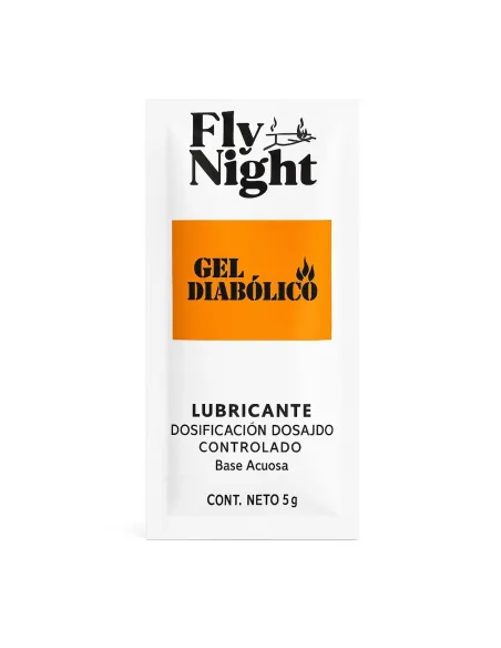 Caja x12 sachet gel intimo diabolico 10ml | Fly night | Sachets