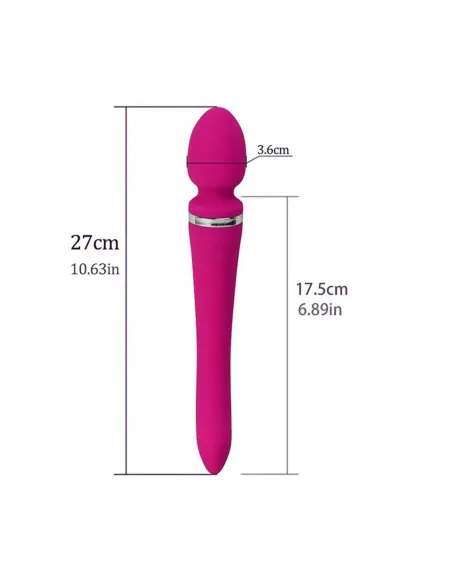 Vibrador dual super flex negro / c9006 | Fly night | Vibradores