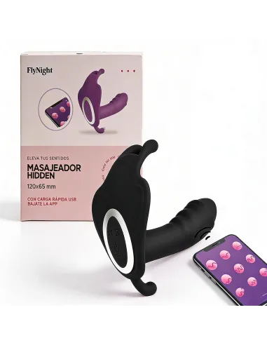 Masajeador hidden negro / c9008 | Fly night | Estimuladores clítoris