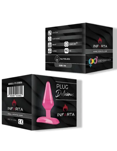 Mini plug anal 6cm pink - rosa | Infarta toys | Plugs