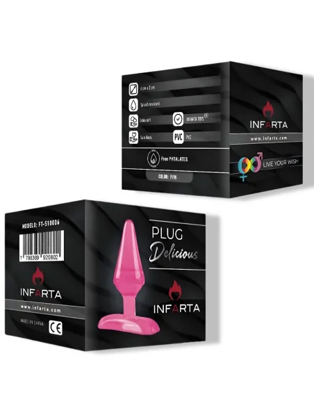 Mini plug anal 6cm pink - rosa | Infarta toys | Plugs