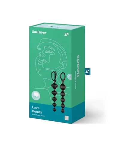 Love beads set of 2 black | Satisfyer | Varitas y bolas