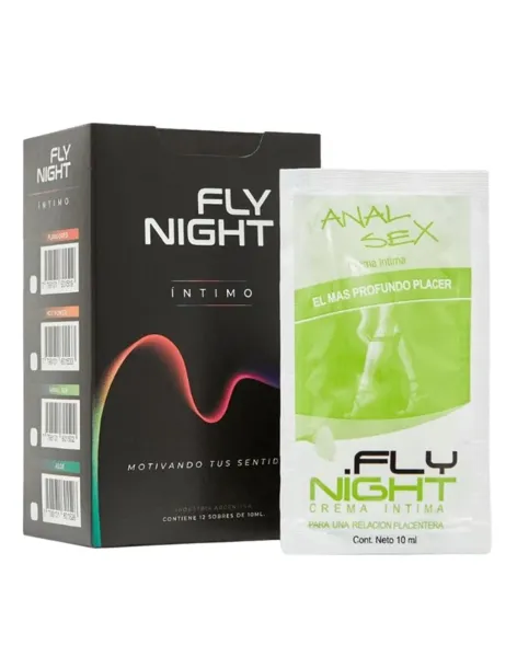 Caja x12 sachet gel intimo anal 10ml | Fly night | Anales
