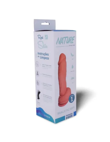 Nature nude n 1 - 16.5 x 4 cm - introducibles 13cm - | Caiman | Dildos macizos