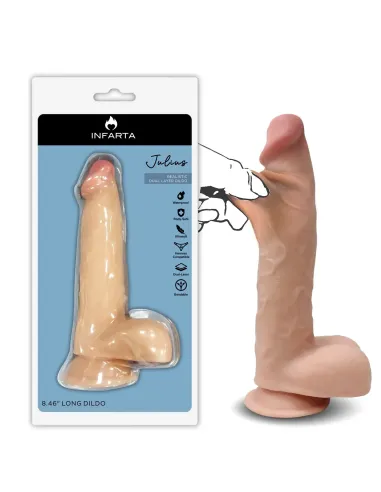 Julius dildo dual pellizcable vertebrado | Infarta toys | Realísticos