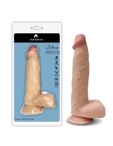 Julius dildo dual pellizcable vertebrado | Infarta toys | Realísticos