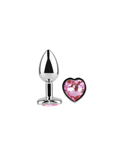 Anal plug heart love metal small pink | Infarta toys | Plugs