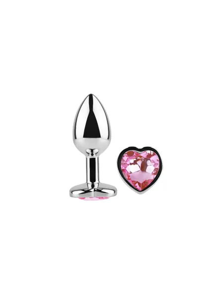 Anal plug heart love metal small pink | Infarta toys | Plugs