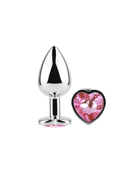 Anal plug heart love metal large pink | Infarta toys | Plugs