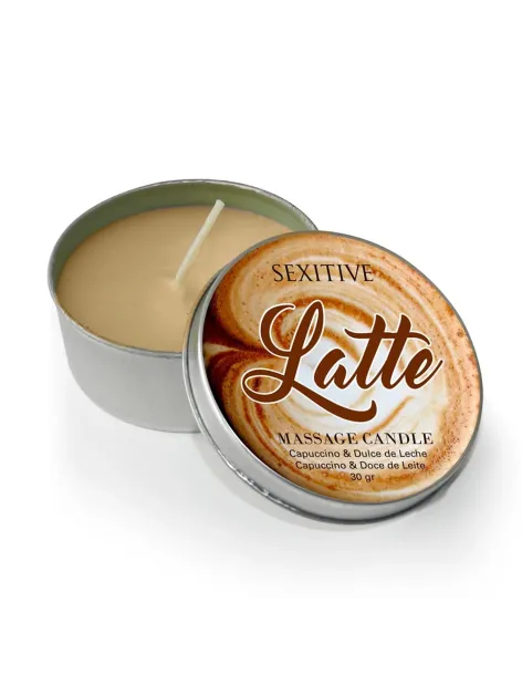 Massage candle latte capuccino & dulce de leche - 30 gr | Sexitive | Velas para masajes