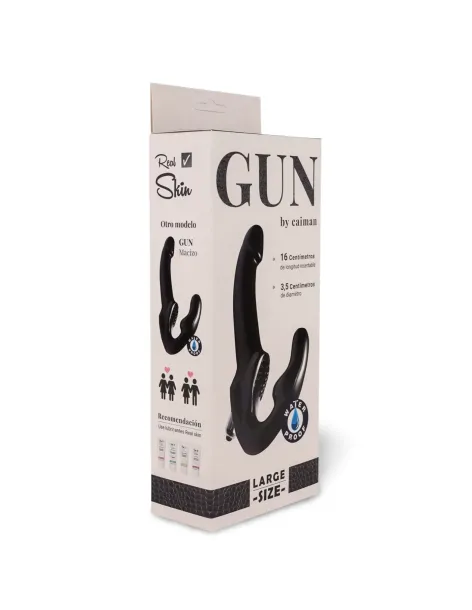 Gun micro vibro negro | Caiman | Dobles