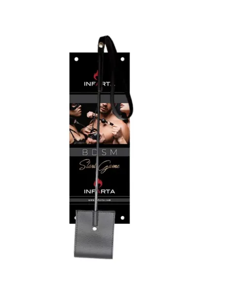 Palmeta chica eco cuero negro | Infarta fetish | Látigos y palmetas
