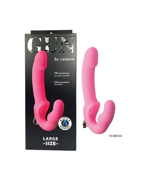 Gun micro vibro large rosa | Caiman | Strap on - cinturones