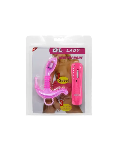 Vibrador triple estimulador punto g clitoris anal multifuncion | Baile | Vibradores