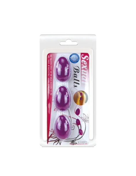 Anal ball x3 purple | Baile | Varitas y bolas
