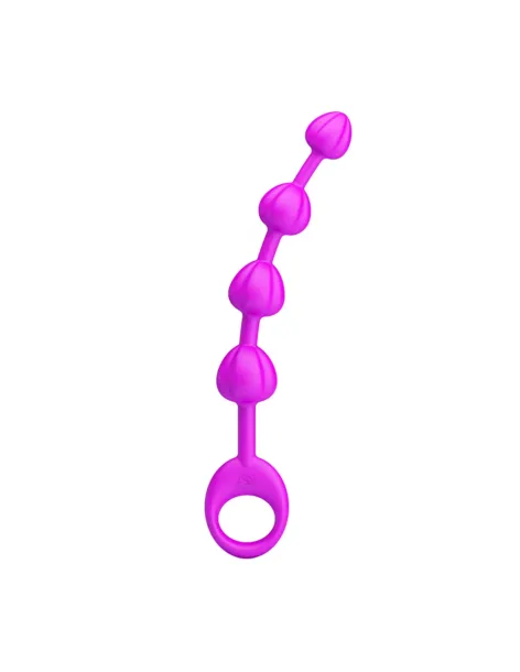 Varita anal silicona flexible beeds 19,5cm x 2,3cm | Pretty love | Varitas y bolas