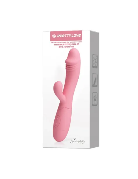 Vibrador snappy recargable 30 func silicona usb | Pretty love | Vibradores