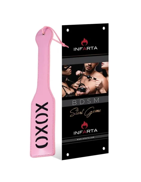 Palmeta xoxo rosa | Infarta fetish | Látigos y palmetas